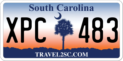 SC license plate XPC483