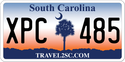 SC license plate XPC485
