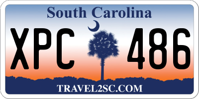 SC license plate XPC486