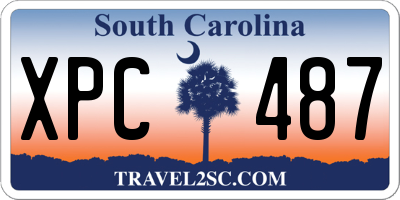 SC license plate XPC487