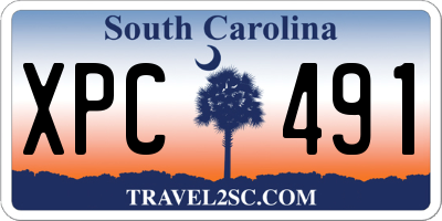 SC license plate XPC491