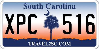 SC license plate XPC516