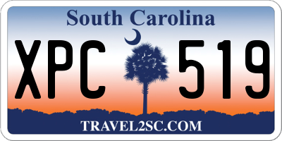 SC license plate XPC519