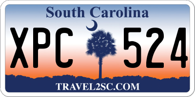 SC license plate XPC524