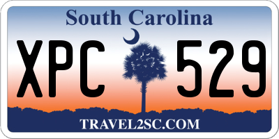 SC license plate XPC529