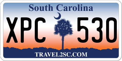 SC license plate XPC530