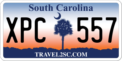 SC license plate XPC557