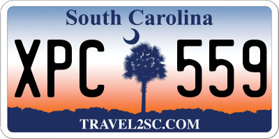 SC license plate XPC559