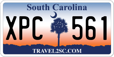 SC license plate XPC561