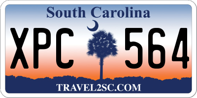 SC license plate XPC564