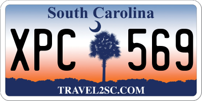 SC license plate XPC569