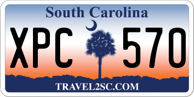 SC license plate XPC570