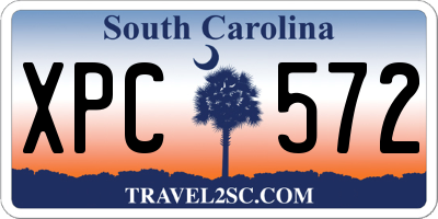 SC license plate XPC572
