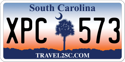 SC license plate XPC573
