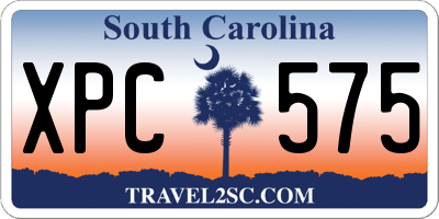 SC license plate XPC575