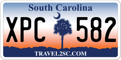 SC license plate XPC582
