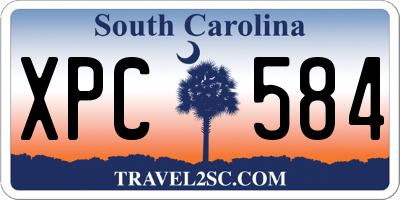 SC license plate XPC584