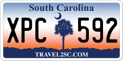 SC license plate XPC592