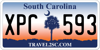 SC license plate XPC593