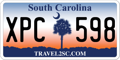 SC license plate XPC598