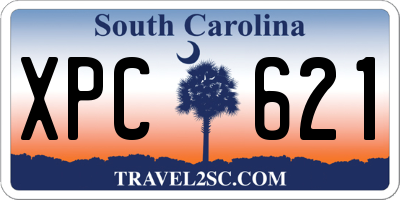 SC license plate XPC621