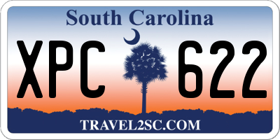 SC license plate XPC622