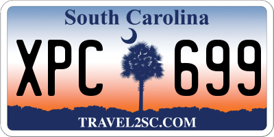 SC license plate XPC699