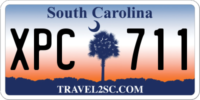 SC license plate XPC711
