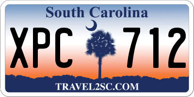 SC license plate XPC712