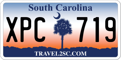 SC license plate XPC719