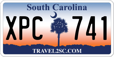 SC license plate XPC741