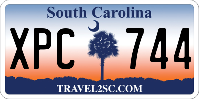 SC license plate XPC744