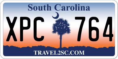 SC license plate XPC764