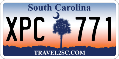 SC license plate XPC771
