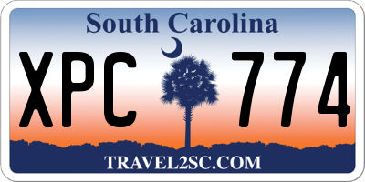 SC license plate XPC774