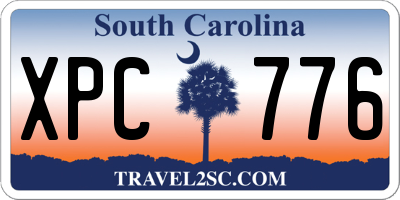 SC license plate XPC776
