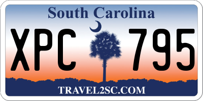 SC license plate XPC795