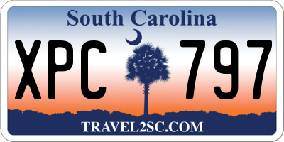 SC license plate XPC797
