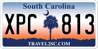 SC license plate XPC813