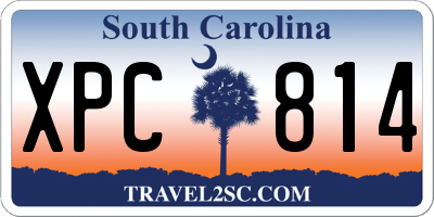 SC license plate XPC814