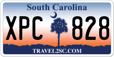 SC license plate XPC828