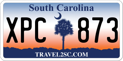 SC license plate XPC873