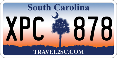 SC license plate XPC878