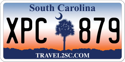 SC license plate XPC879