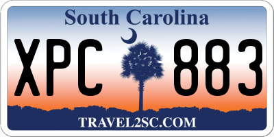 SC license plate XPC883