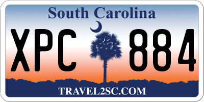 SC license plate XPC884