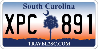 SC license plate XPC891