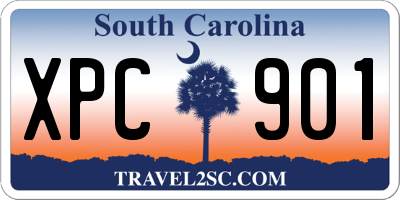 SC license plate XPC901