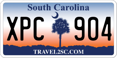 SC license plate XPC904