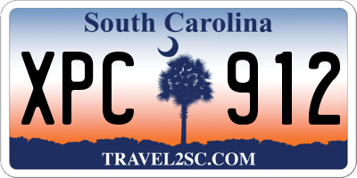 SC license plate XPC912